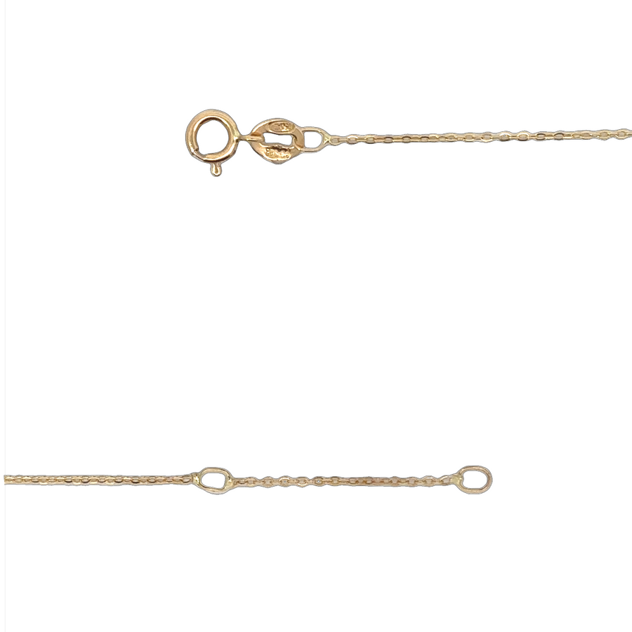 18k Gold Adjustable Necklace for Women and Babies – 15-16 Inches