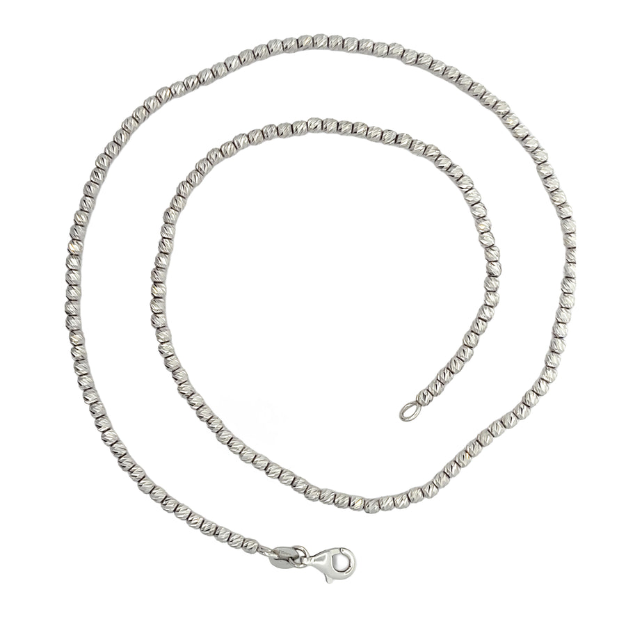 White Gold Necklace with Cut Diamond