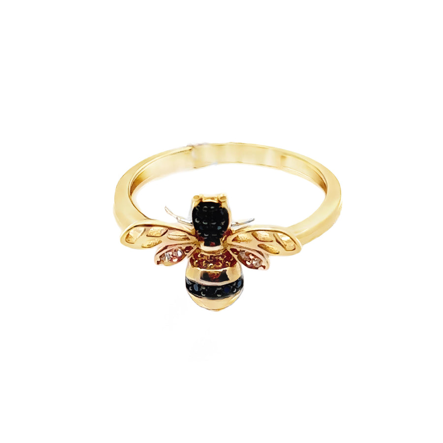 14K Gold Bee Ring for Women | Size 8