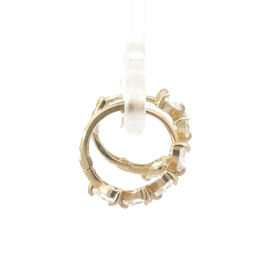 Dainty 10K gold earrings for baby’s first jewelry