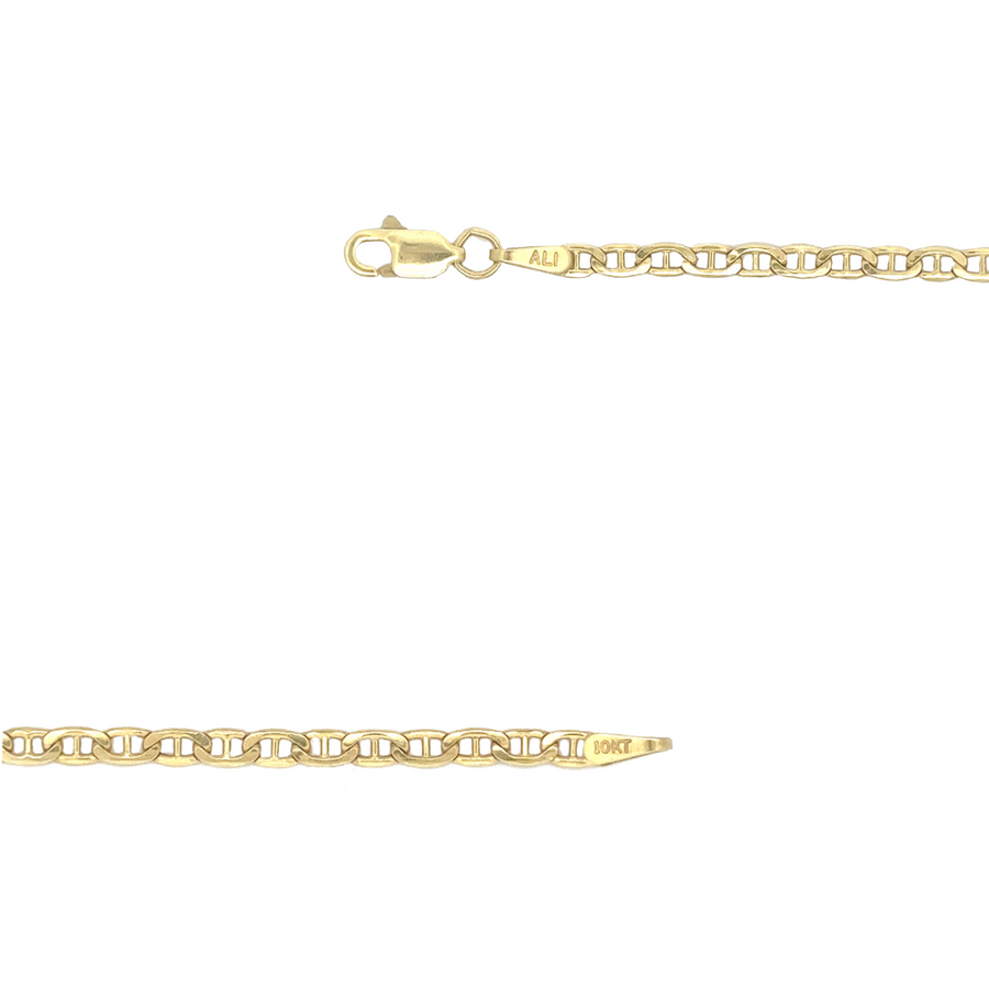 Gift box presentation of 10k gold 18-inch chain, perfect for special occasions