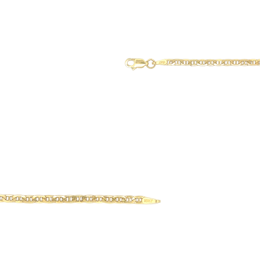 Elegant gold chain necklace for men, 18-inch length