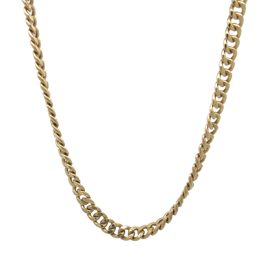 10k gold Cuban chain necklace with bold links