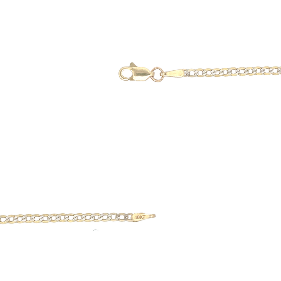 10k gold ESL Cuban chain, styled with a casual outfit