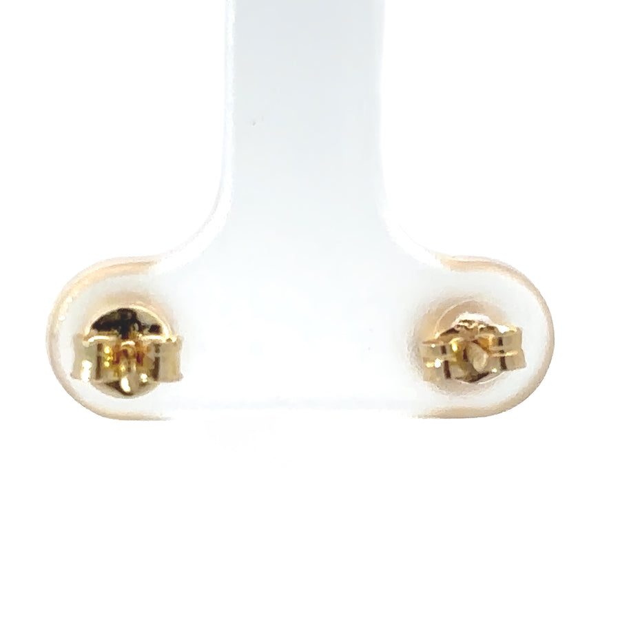 14k Solid Gold Stud Earrings for Baby