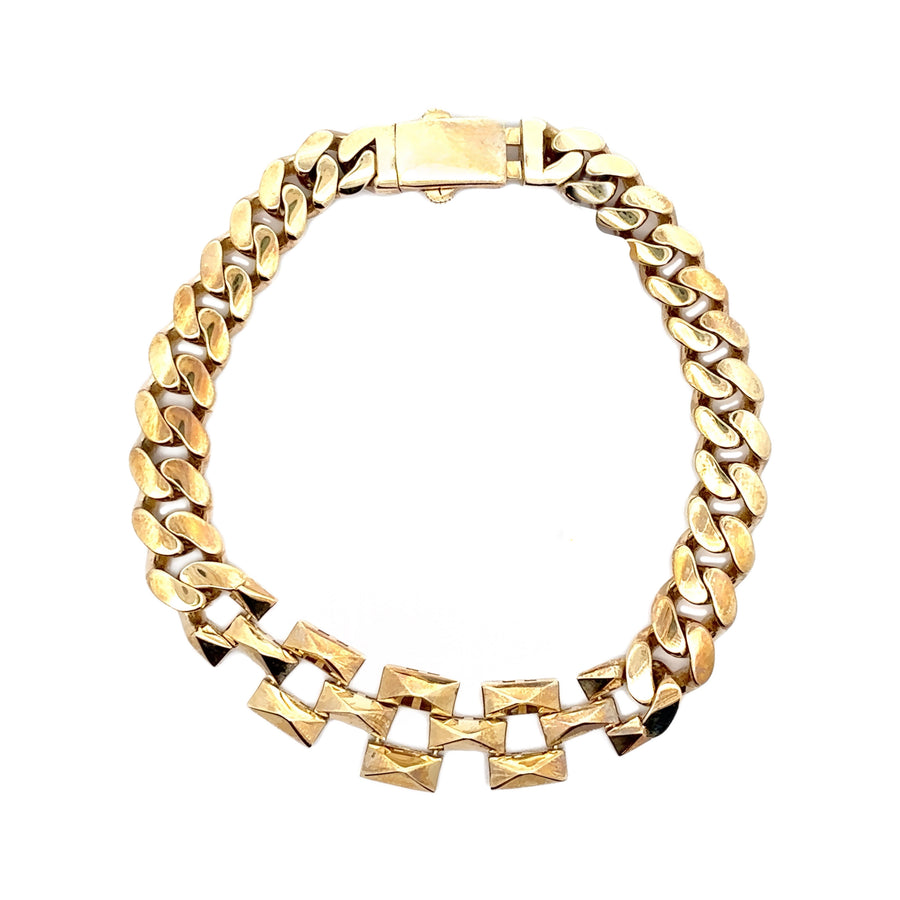 Men's 14K Yellow Gold Link Bracelet - 20cm