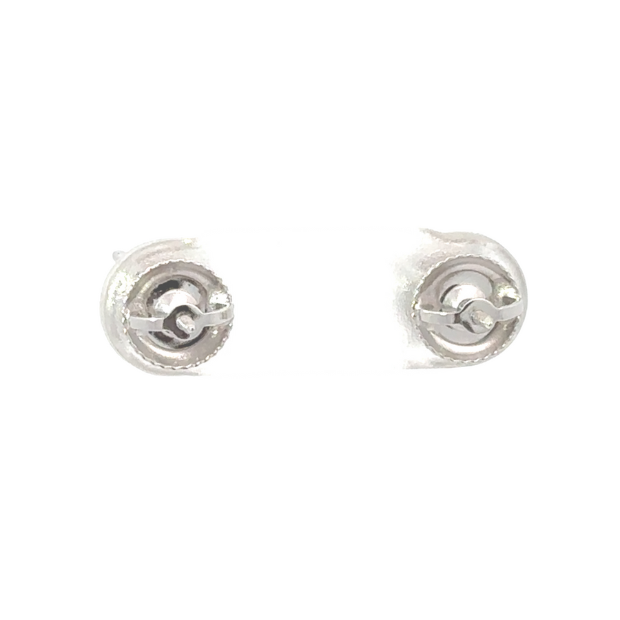 Timeless 2.18 CT diamond stud earrings with minimalist white gold setting