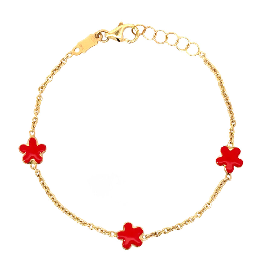 14k gold adjustable baby bracelet with delicate design