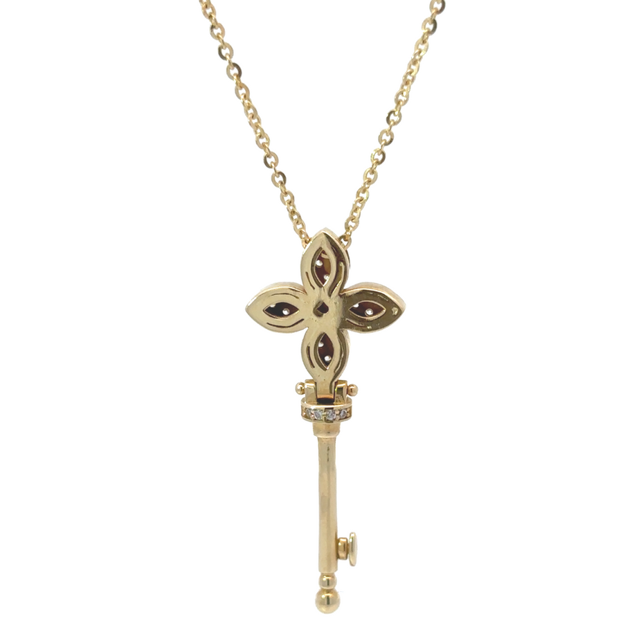 Timeless 14k Gold Adjustable Necklace worn as a standalone piece