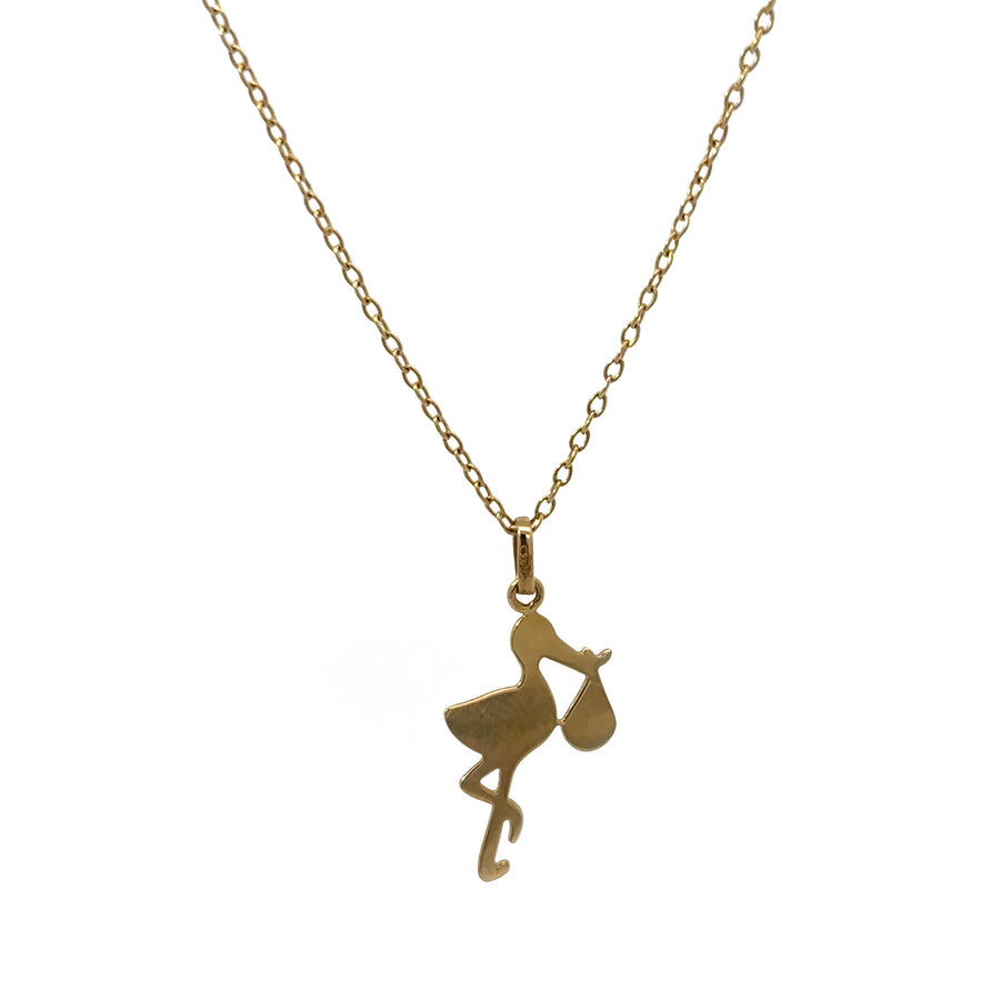 Dainty gold necklace with 15–17 inch adjustable chain