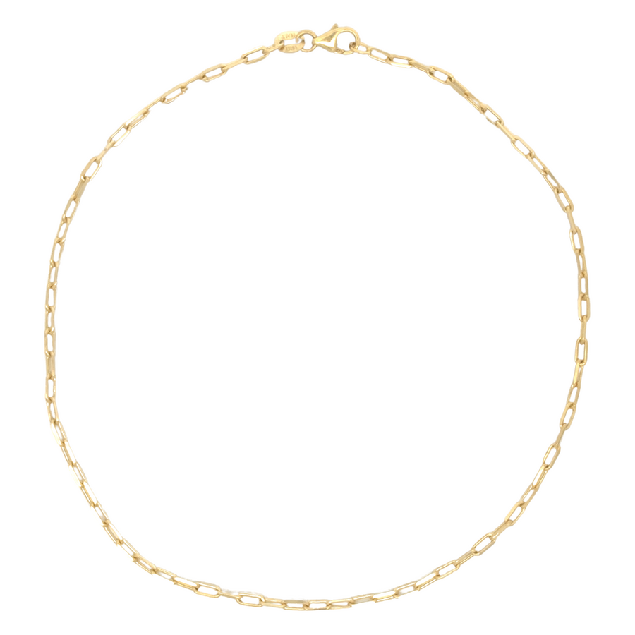 Elegant 14k gold ankle bracelet for women, perfect for casual and beach wear