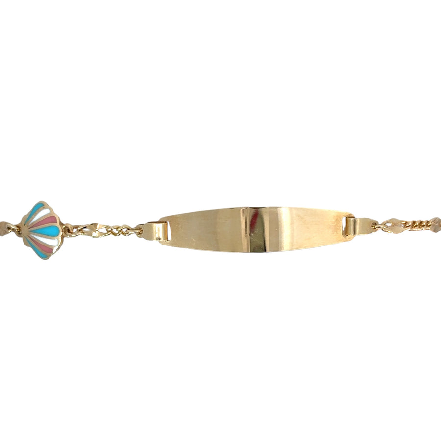 Hypoallergenic gold bracelet for infant skin
