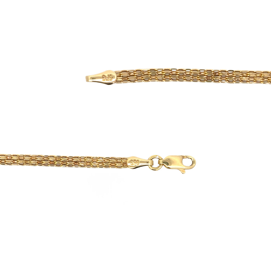Baby bracelet with polished gold finish