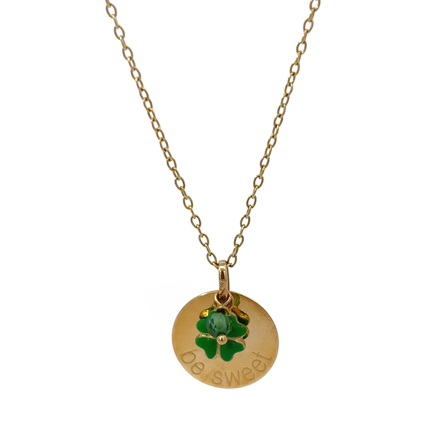 14k gold "Be Sweet" adjustable necklace for babies and women