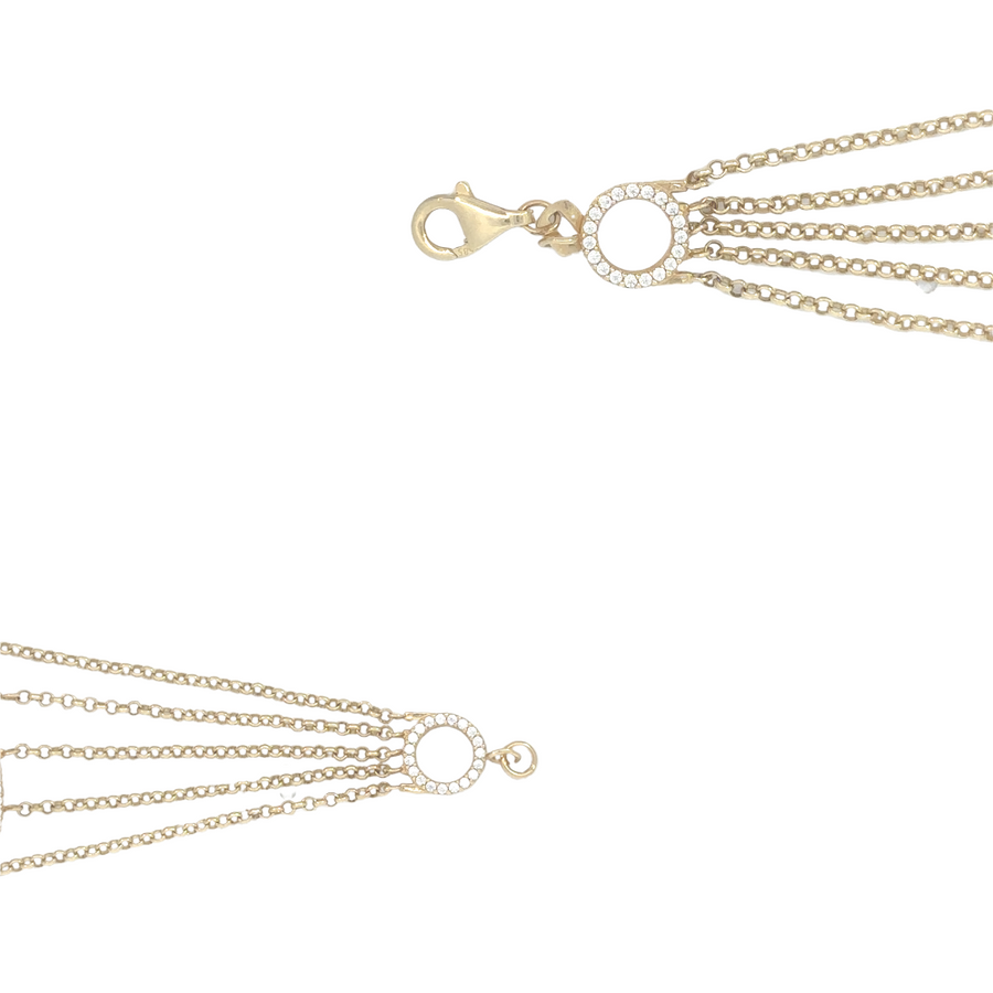 14k gold bracelet with CZ stones – perfect for everyday elegance