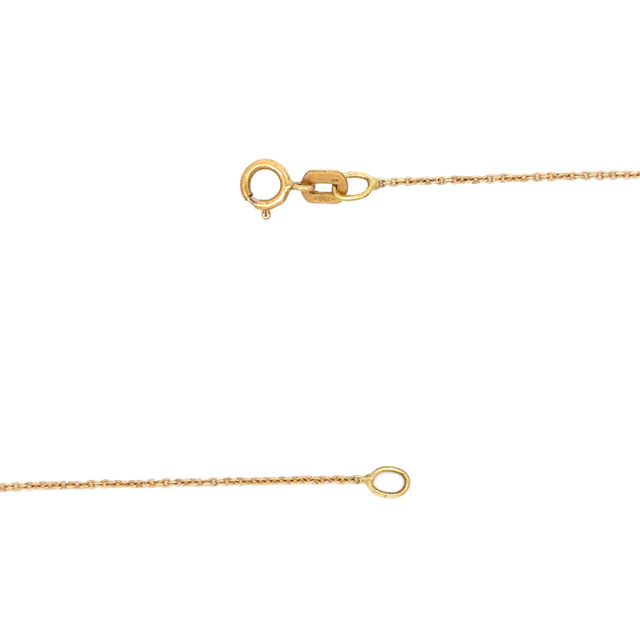 Women’s gold necklace with diamond accent pendant