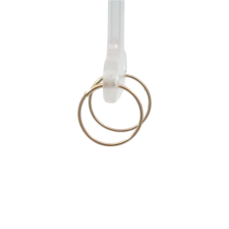 Simple gold earrings for women and babies