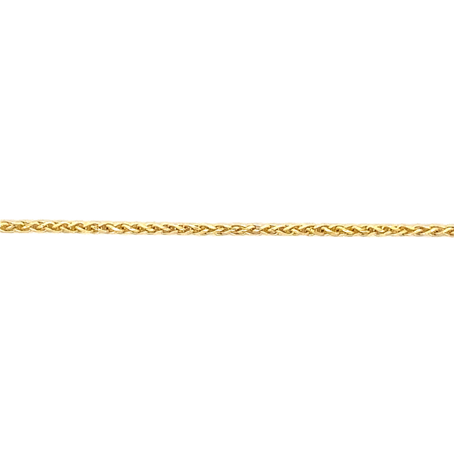 Side view highlighting the texture of the diamond-cut finish on the chain