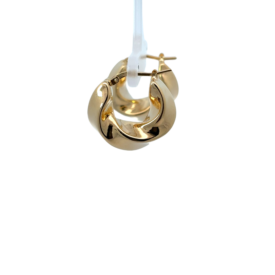 Elegant 14k gold hoop earrings with timeless style