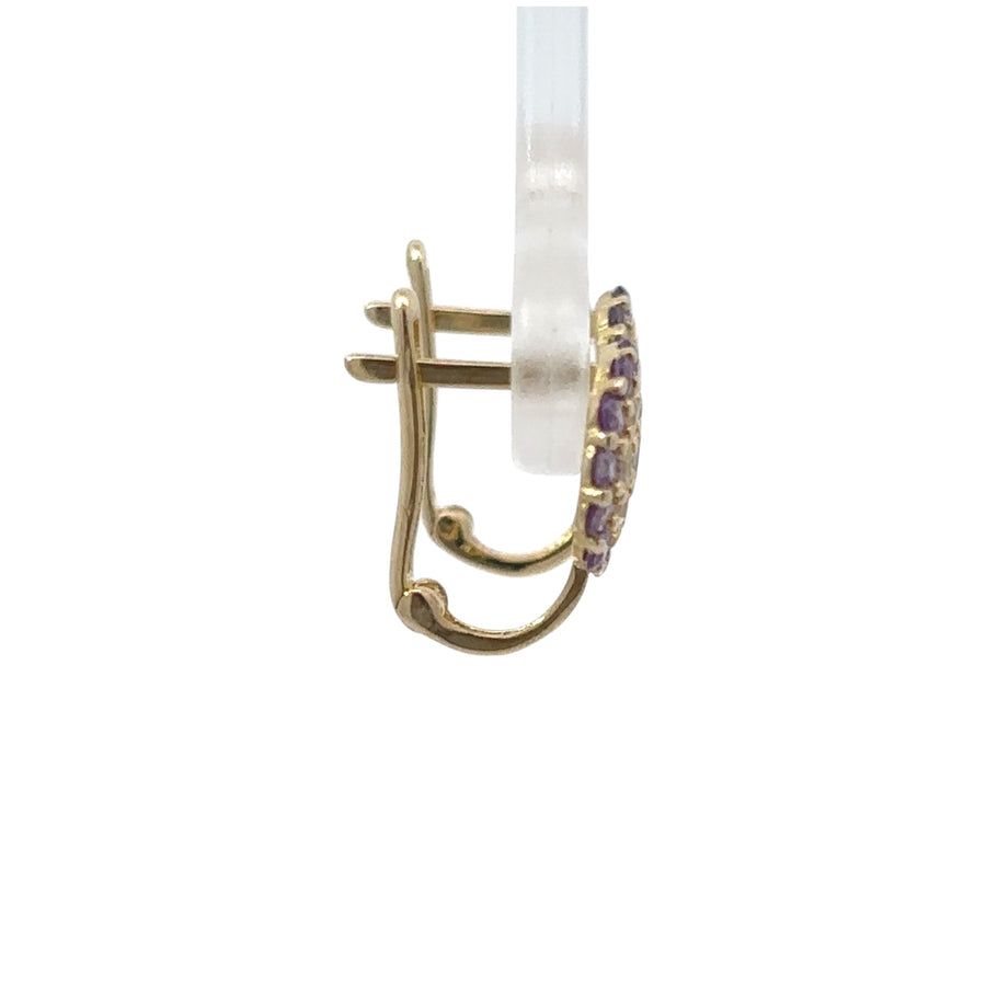 Dainty gold earrings designed for women and babies