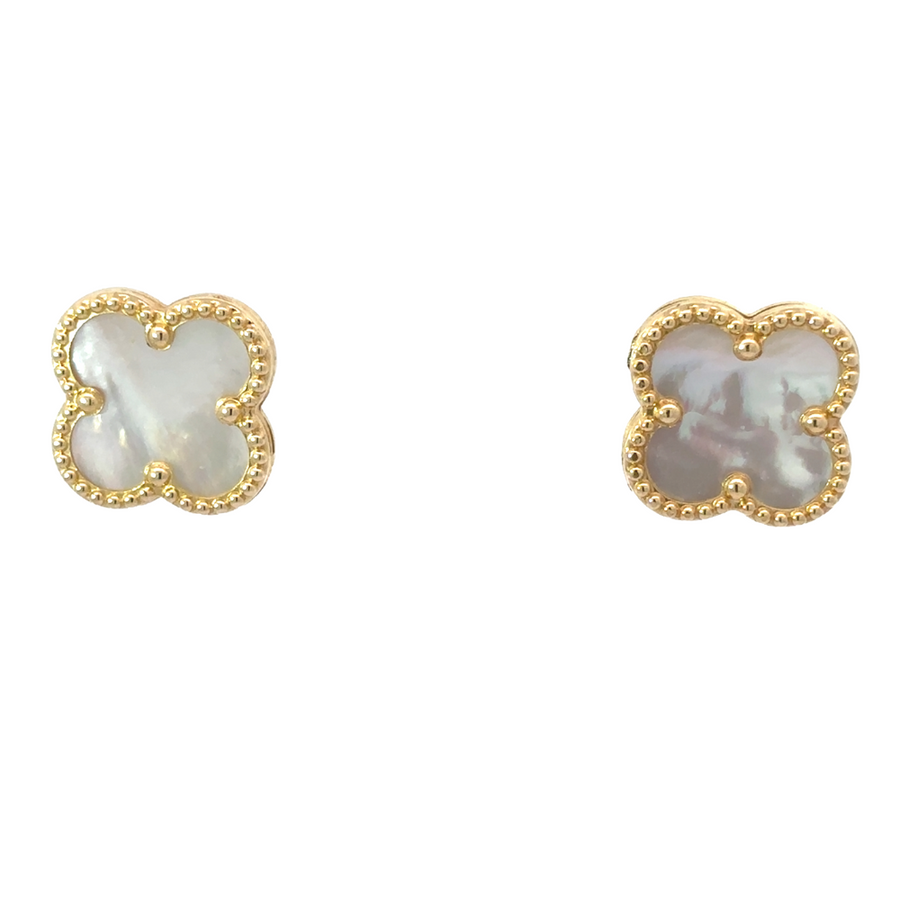 14k gold earrings for women on a white background