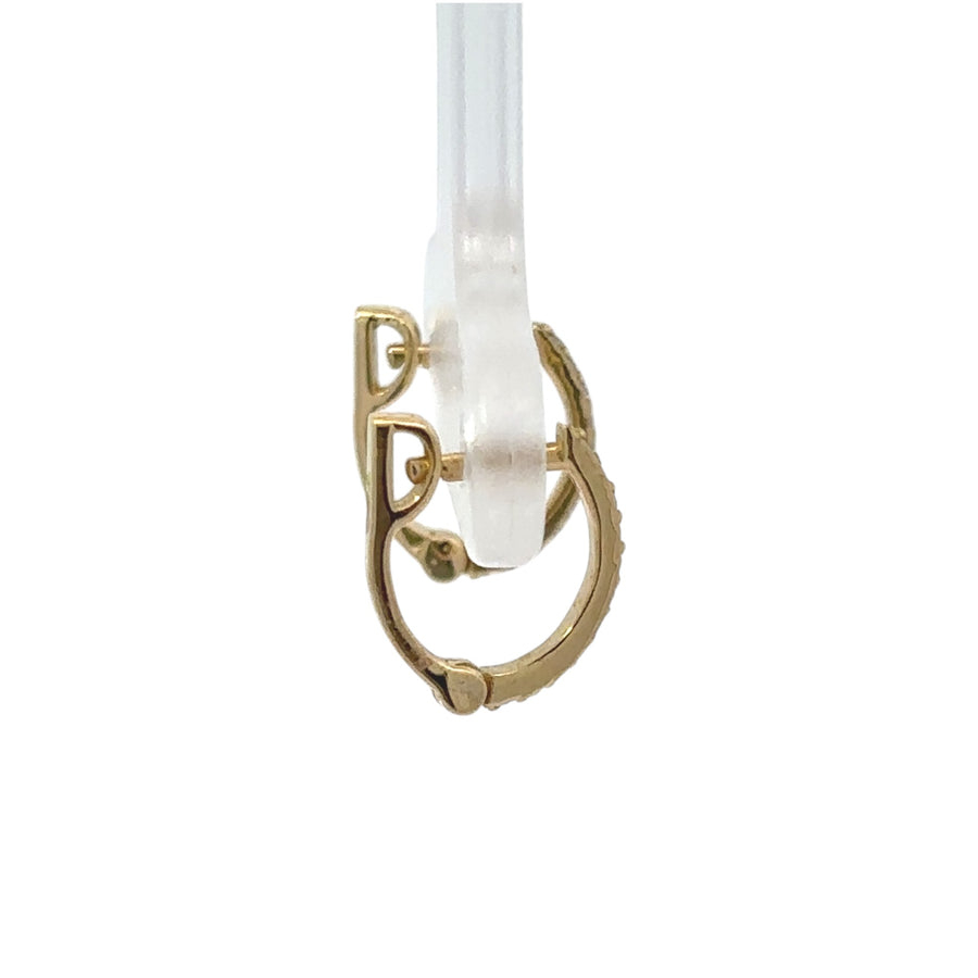Elegant gold and diamond earrings for women