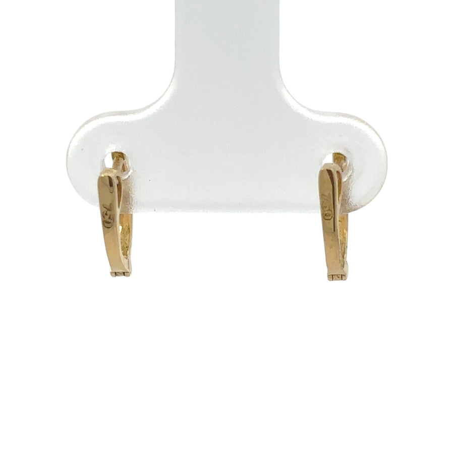 Minimalist diamond earrings crafted in 14k gold