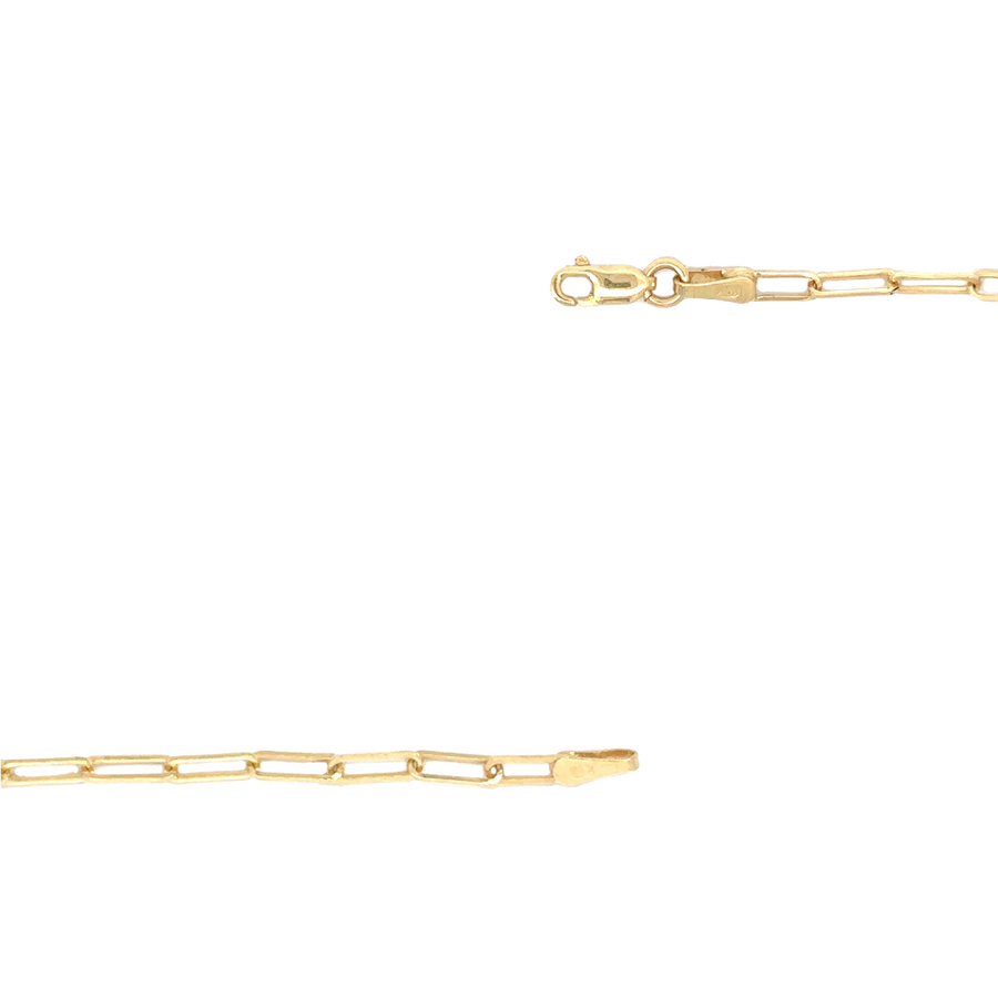 14k gold fancy chain necklace styled with a pendant