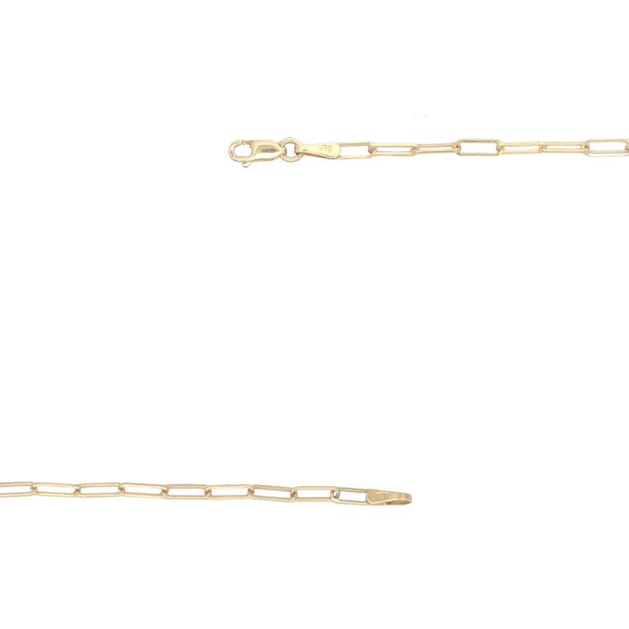 14k gold fancy chain necklace styled with a pendant