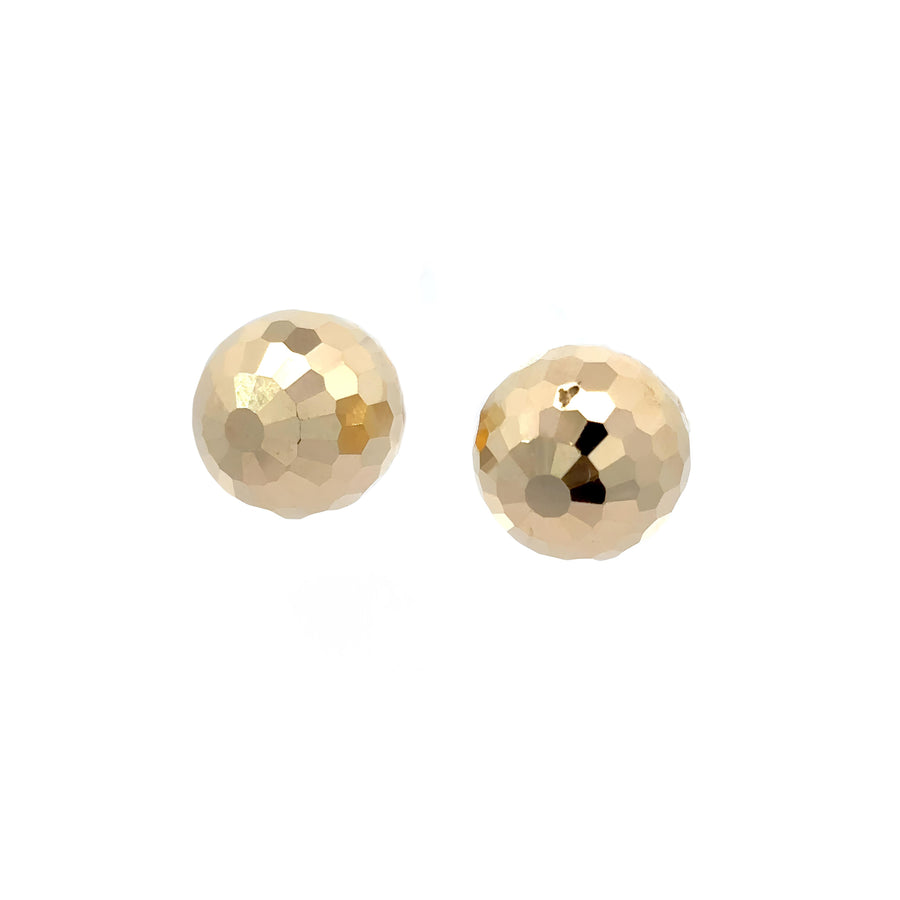Elegant gold hoop earrings for women, front-facing