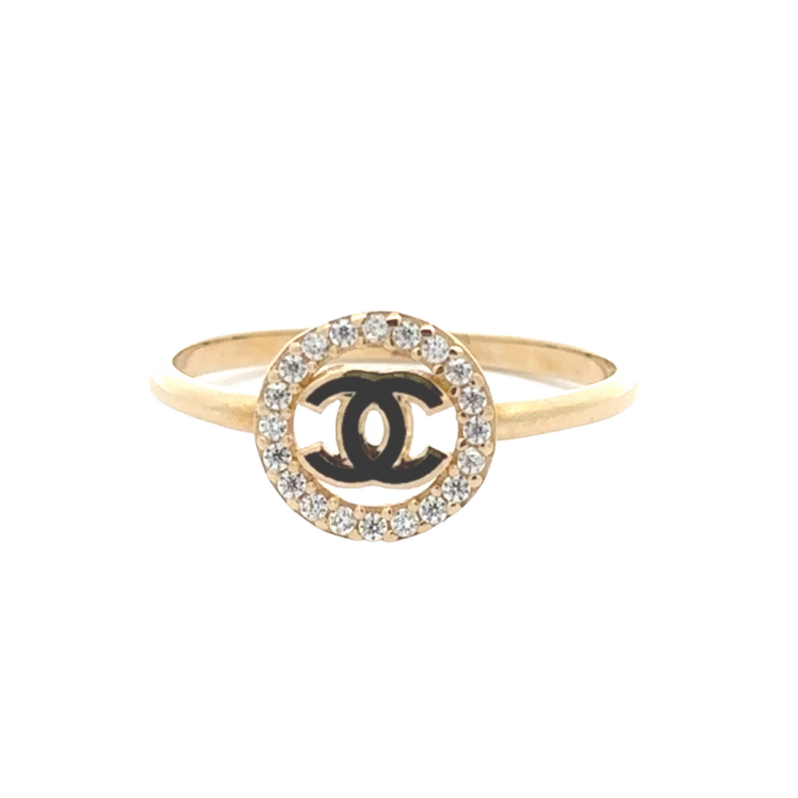 Macro view of 14k gold texture and craftsmanship