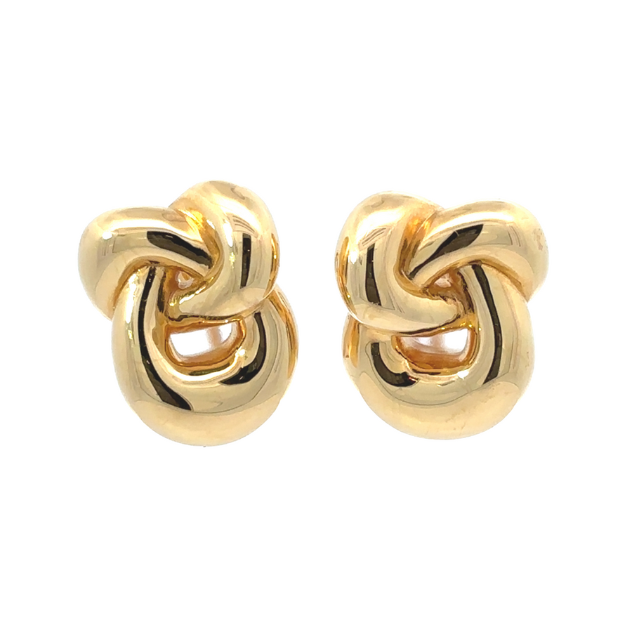 14k Gold Knot Earrings – Elegant design for women