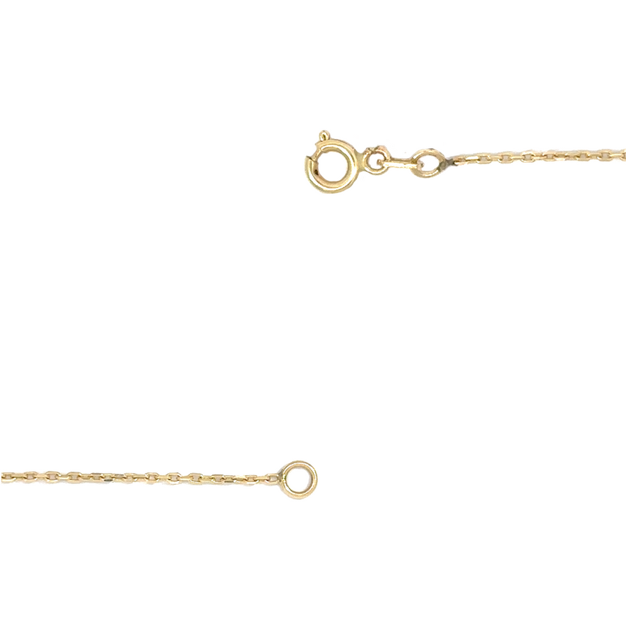 Sophisticated 14k Gold Necklace with circular pendant