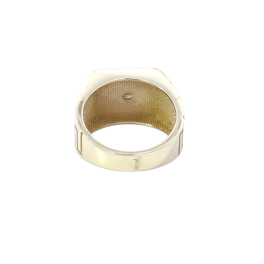 Ring shown in an open luxury jewelry box