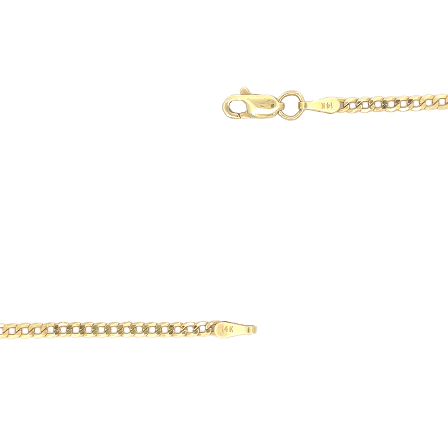 Elegant 20-inch 14k gold necklace for men, ideal for any occasion