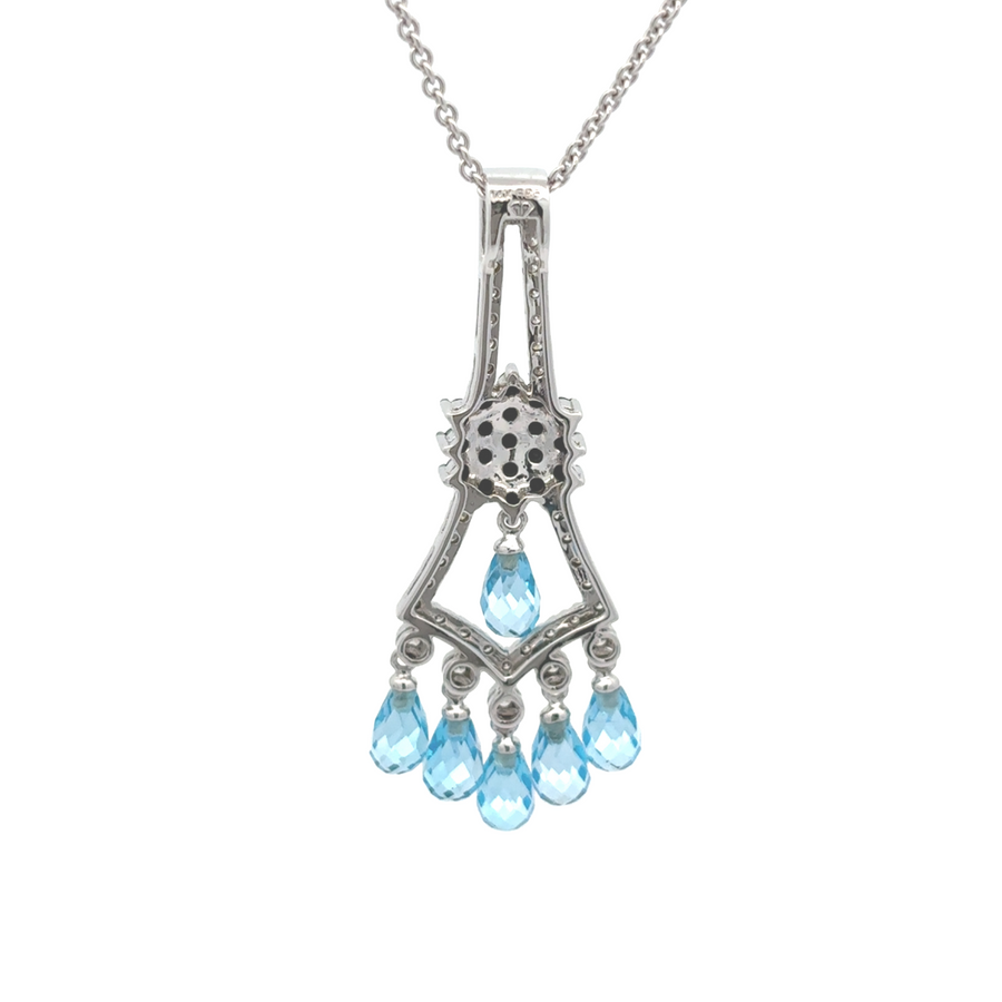 Elegant women’s necklace with 1.98 CT diamonds