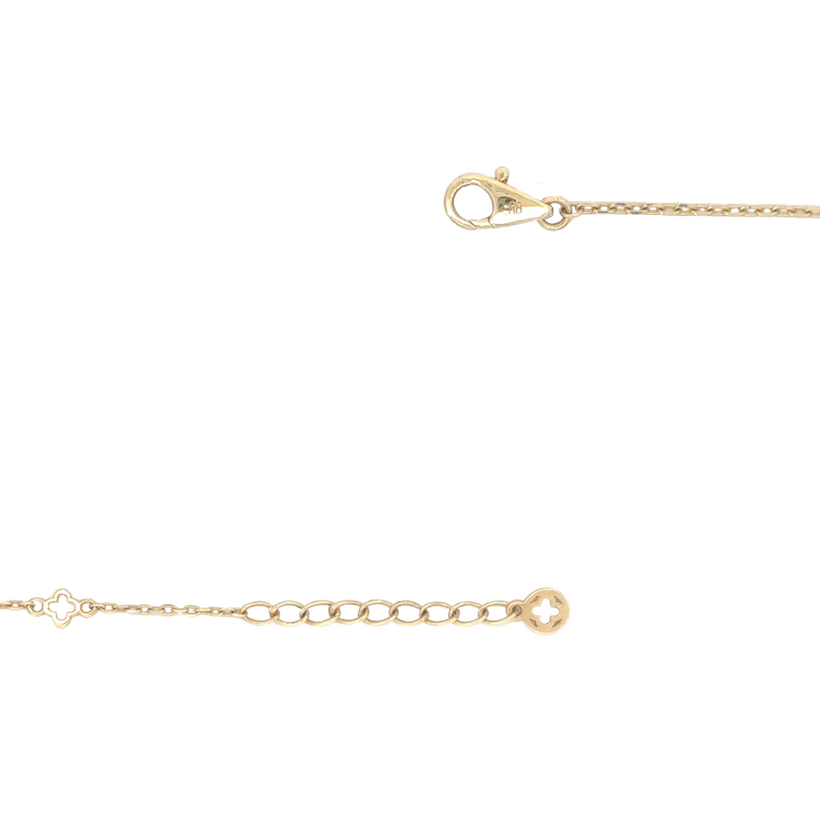 Timeless women’s necklace in 14k gold with elegant drop pendant
