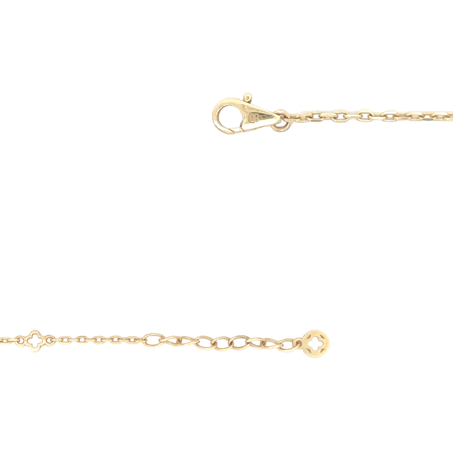 Timeless 14k gold necklace with modern square pendant, ideal for layering or wearing alone