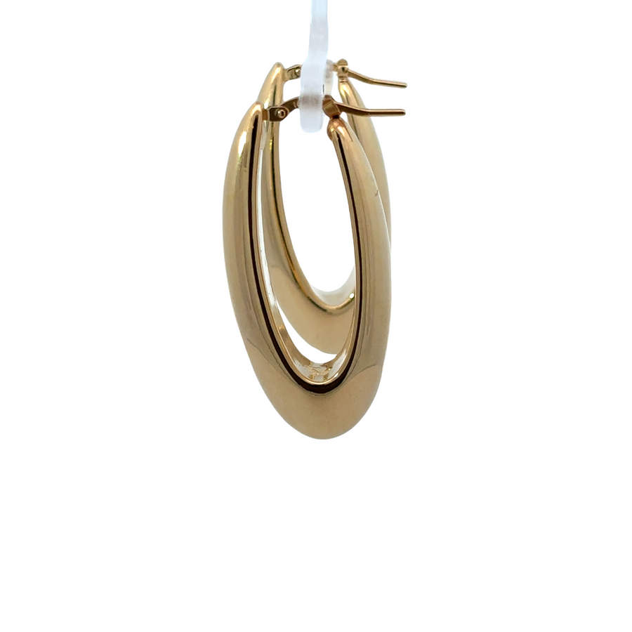 Lightweight medium earrings displayed on white background