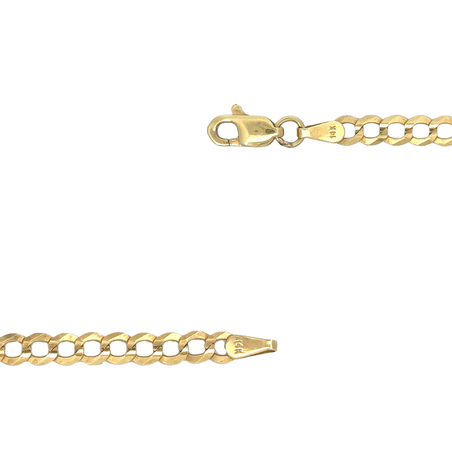 Luxury 14k gold Cuban link chain for men, highlighting tight, durable links