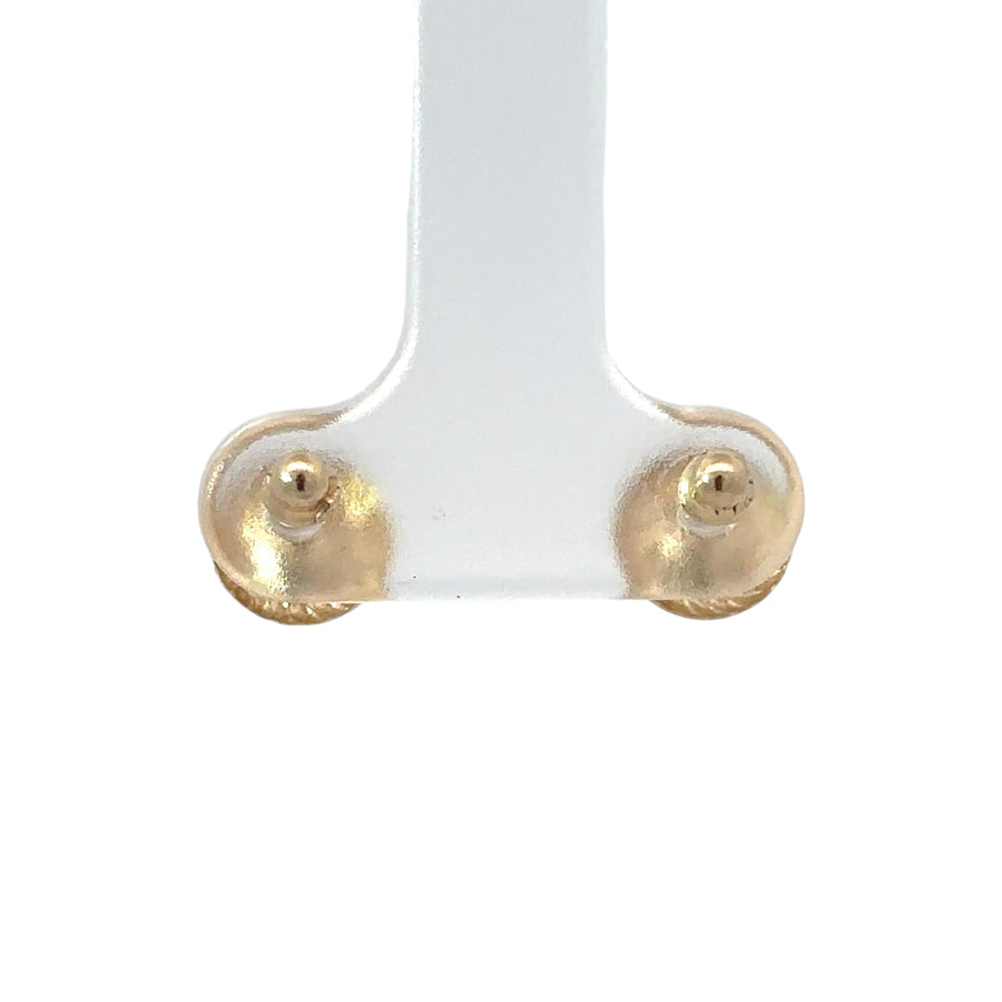 Elegant baby pearl studs with secure gold backing