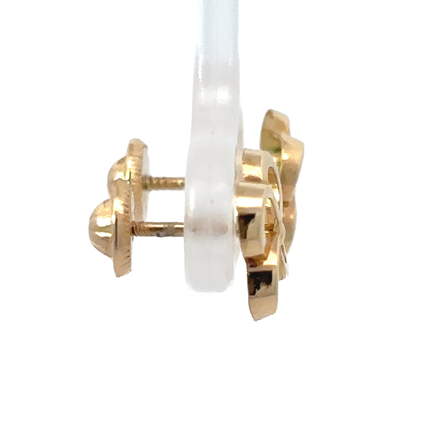 Lightweight gold earrings for sensitive baby skin