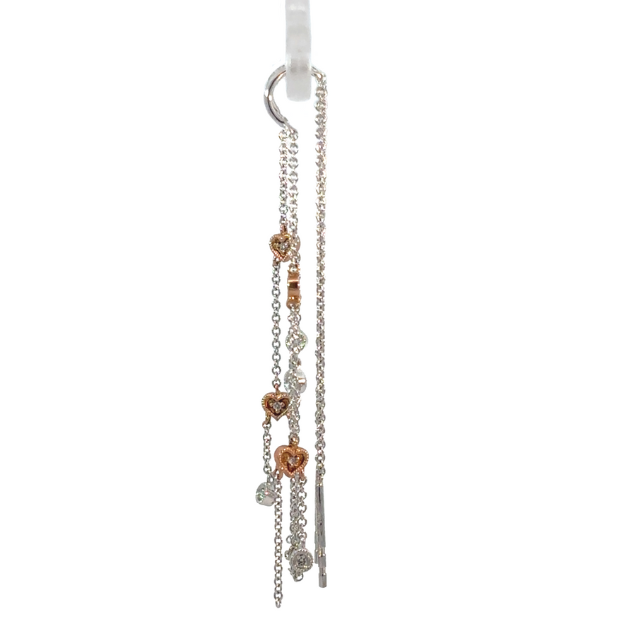 Close-up of 14k gold earrings for women