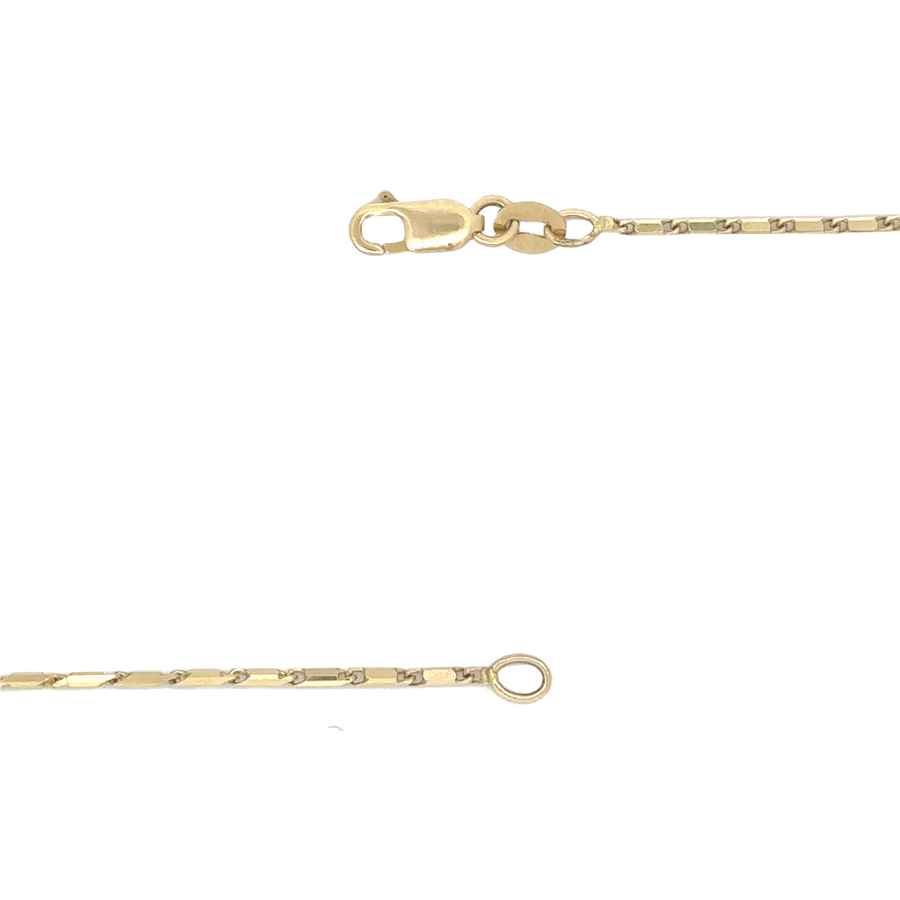 Classic 14k gold necklace with a sleek, polished finish for timeless appeal