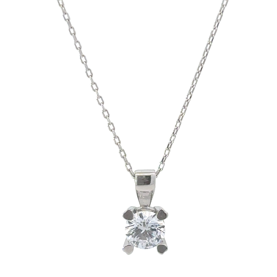 Close-up of the 14k gold adjustable necklace, designed for versatile styling (16.5–18.5 inches)