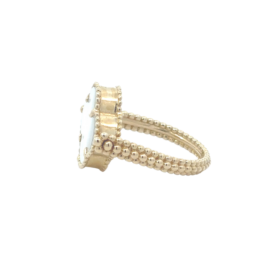 14k gold size 7 ring with a simple yet elegant design, ideal for layering