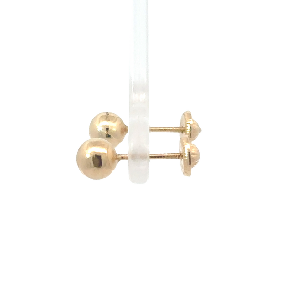 women's minimalist gold studs