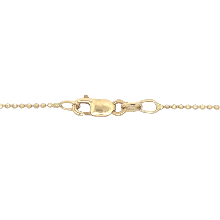 Necklace clasp and end rings in 14k gold