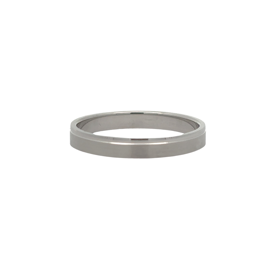 14k solid gold ring for men with matte and line design