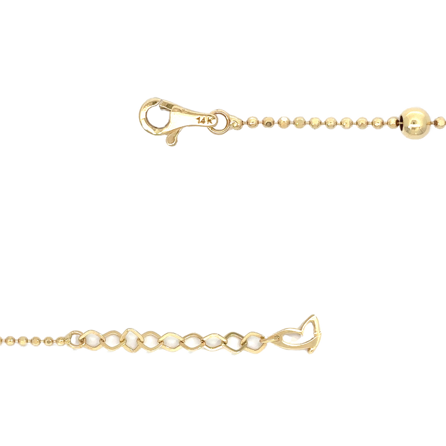 Versatile 14k gold bracelet for women with adjustable fit